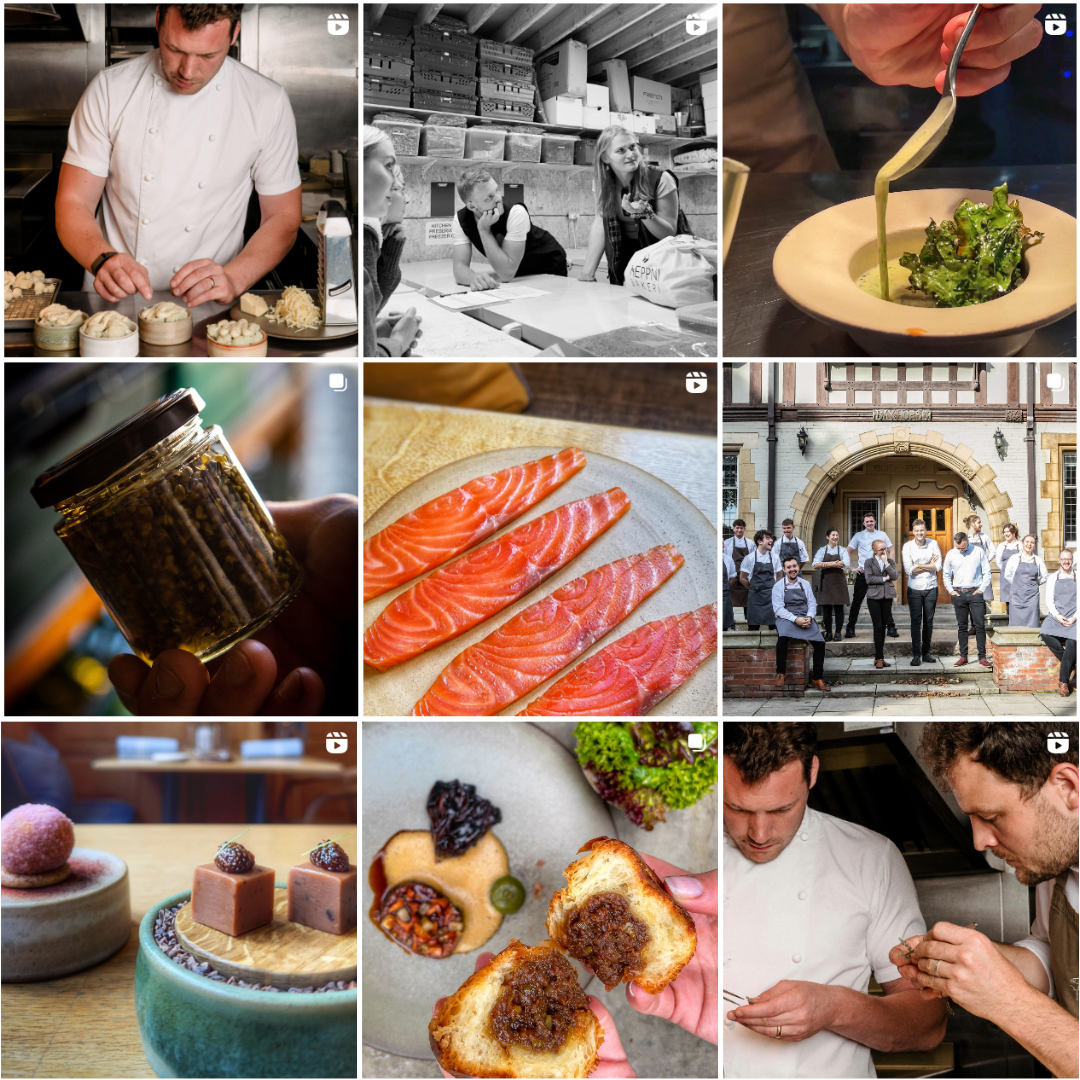 Instagram feed of Roots York restaurant account