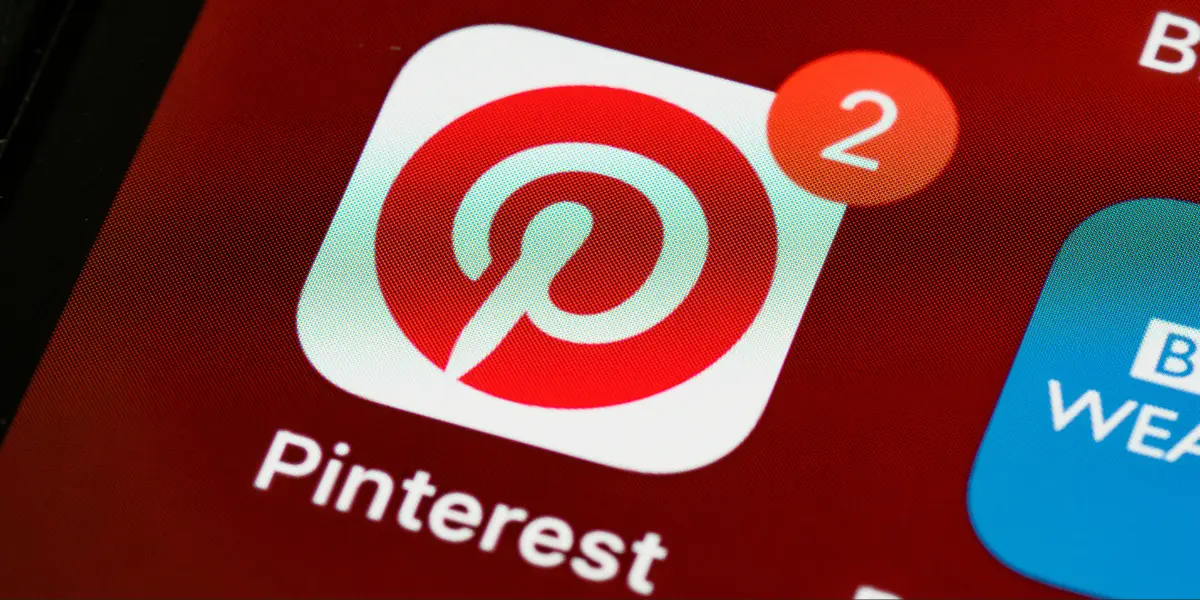 a phone screen showing the pinterest app icon